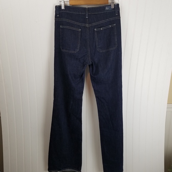 ANTHROPOLOGIE Paige Roxley Dark Wash Wide Leg Pant - Picture 5 of 6